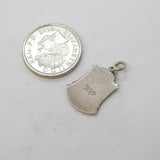 Sterling Silver Enamel Cardiff Charm Pendant Vintage c1970s