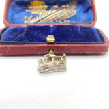 Sterling Silver Country Cottage Charm Pendant Vintage c1970