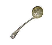 Victorian Silver Plated Floral Pattern Sugar Caster Spoon Antique c1880s