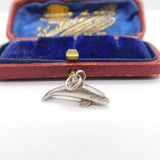 Sterling Silver Leaping Dolphin Charm Pendant Vintage c1970