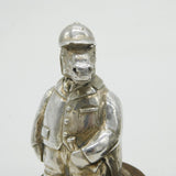 Set of 3 Magrino Sterling Silver Mounted Novelty Animal Figurines Vintage