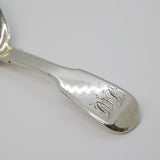 George IV Sterling Silver Fiddle Pattern Tea Caddy Spoon Antique 1827 London