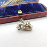 Sterling Silver Steam Train Charm Pendant Vintage c1970