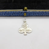 Irish Sterling Silver Lucky Shamrock Charm or Pendant Vintage 2000 Dublin