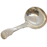 George IV Sterling Silver 'W' Initial Tea Caddy Spoon Antique 1826 London