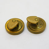 Victorian Pair of Gilt Metal & Bloodstone Stud Buttons Antique c1890s