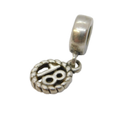 Sterling Silver 18th Birthday Charm Pendant Vintage c1970s