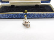 Sterling Silver Traditional Fireman's Helmet Charm Pendant Vintage c1970