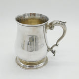 George III Sterling Silver Baluster Pint Tankard Mug Antique 1762 London