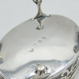 George III Sterling Silver Floral Pierced Salt Cellar Antique 1770 London