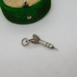 Sterling Silver Darts Charm Pendant Vintage c1970