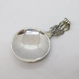 Sterling Silver Arts & Crafts Style Acanthus Pattern Caddy Spoon Vintage London