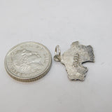 Sterling Silver Enamel Jersey Charm Pendant Vintage c1970s