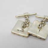 Sterling Silver Celtic Knot Pattern Gents Cufflinks Vintage c1970