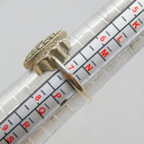 Sterling Silver Marcasite Art Deco Dress Ring Antique c1930 Size O