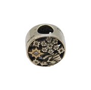 Sterling Silver "Merry Christmas" CZ Set Charm Bead Vintage c2000