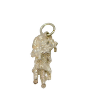 Sterling Silver Piper With Bagpipes Charm Pendant Vintage c1970s