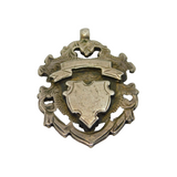 Edwardian Sterling Silver Fob Medal Antique 1907 Birmingham