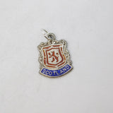 Sterling Silver Enamel Scotland Charm Pendant Vintage c1970