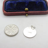 Sterling Silver St Christopher Travel Charm Pendant Vintage c1970