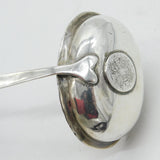 George III Sterling Silver Long Handled Shilling Coin Set Toddy Ladle Antique