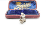 Sterling Silver Water Mill House Charm Pendant Vintage c1970