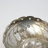 George IV Sterling Silver Hoof Shape Floral Tea Caddy Spoon Antique Birmingham