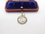 Sterling Silver '21 Again' Charm Pendant Vintage c1970