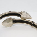 Victorian Sterling Silver Etruscan Style Bangle Bracelet Antique c1860
