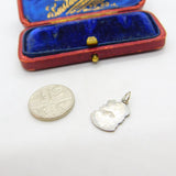 Sterling Silver and Enamel Ambleside Travel Shield Charm Pendant Vintage c1970