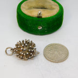 Sterling Silver Hedgehog Charm Pendant Vintage c1970