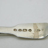 Victorian Sterling Silver Fiddle Pattern Tea Caddy Spoon Antique 1844 London