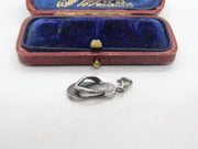 Sterling Silver Flip Flop Sandals Holiday Charm Pendant Vintage c1970