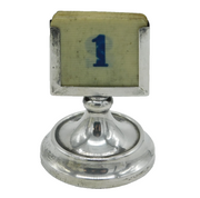 Edwardian Sterling Silver Desk Calendar Antique 1907 London