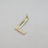 Sterling Silver "L" Inital Charm Pendant Vintage c1970