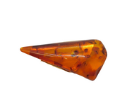 20th Century Gold Plated Large Amber Specimen Brooch Vintage c1950s