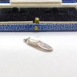 Sterling Silver Smart Flat Shoe Charm Pendant Vintage c1970
