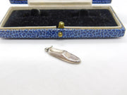 Sterling Silver Smart Flat Shoe Charm Pendant Vintage c1970