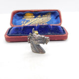 Sterling Silver Horse's Head Charm Pendant Vintage c1970