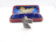 Sterling Silver Horse's Head Charm Pendant Vintage c1970
