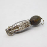 WW1 Period Sterling Silver Lucky 'Fumsup' Charm Pendant Antique AF