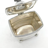 Victorian Sterling Silver Modernist Tea Caddy Antique 1898 London