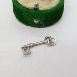 Sterling Silver 21st Birthday Key Charm Pendant Vintage c1970
