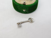 Sterling Silver 21st Birthday Key Charm Pendant Vintage c1970