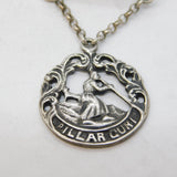 Norwegian .830 Silver Pillarguri Mythical Brooch Pin Antique c1930 Art Deco