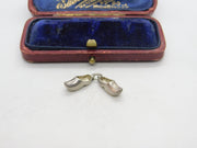 Sterling Silver Dutch Clog Shoes Charm Pendant Vintage c1970