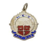 Sterling Silver & Enamel 'Half Mile' Sporting Fob Medal Antique 1931 Birmingham