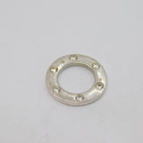 Sterling Silver 6 CZ Open Circle Charm Pendant Vintage c1970