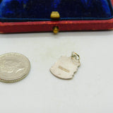 Sterling Silver and Coloured Enamel Travel Shield 'Tenby' Charm Vintage c1970