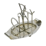 Hukin & Heath Silver Plated Queen Victoria 'Sixty' Jubilee Toast Rack Antique